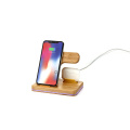 New 3 in 1 mobile phone watch headset 15W fastest wireless bamboo charging pad